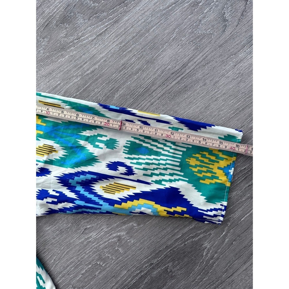 Boho Beach Coverup Split V Neck Tunic Kaftan Resort Beach Cover Up Dress S Lulla - Picture 9 of 10